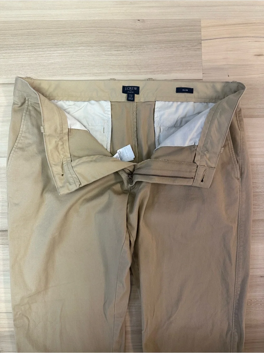 J.Crew Flex Slim Fit Chino Pants Men’s 36x32 Khaki Tan